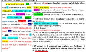 Un fils supplie son père, les larmes aux yeux, implorant sa pitié. Un hémisphère de tendresse dans une chevelure de désespoir.