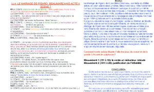 Une scène du "Mariage de Figaro" où le Comte, tel un séducteur maladroit, tente de charmer sa femme, la Comtesse, dans un jeu de mots et de quiproquos, révélant ainsi une passante baudelaire.