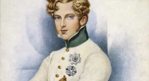 Portrait du jeune roi de Rome Bonaparte, fils de Napoléon Ier, dans un uniforme orné de décorations.