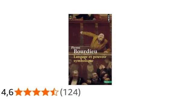 Couverture du livre "Langage et pouvoir symbolique" de Pierre Bourdieu. L'image illustre ce que parler veut dire, avec un homme haranguant une foule.