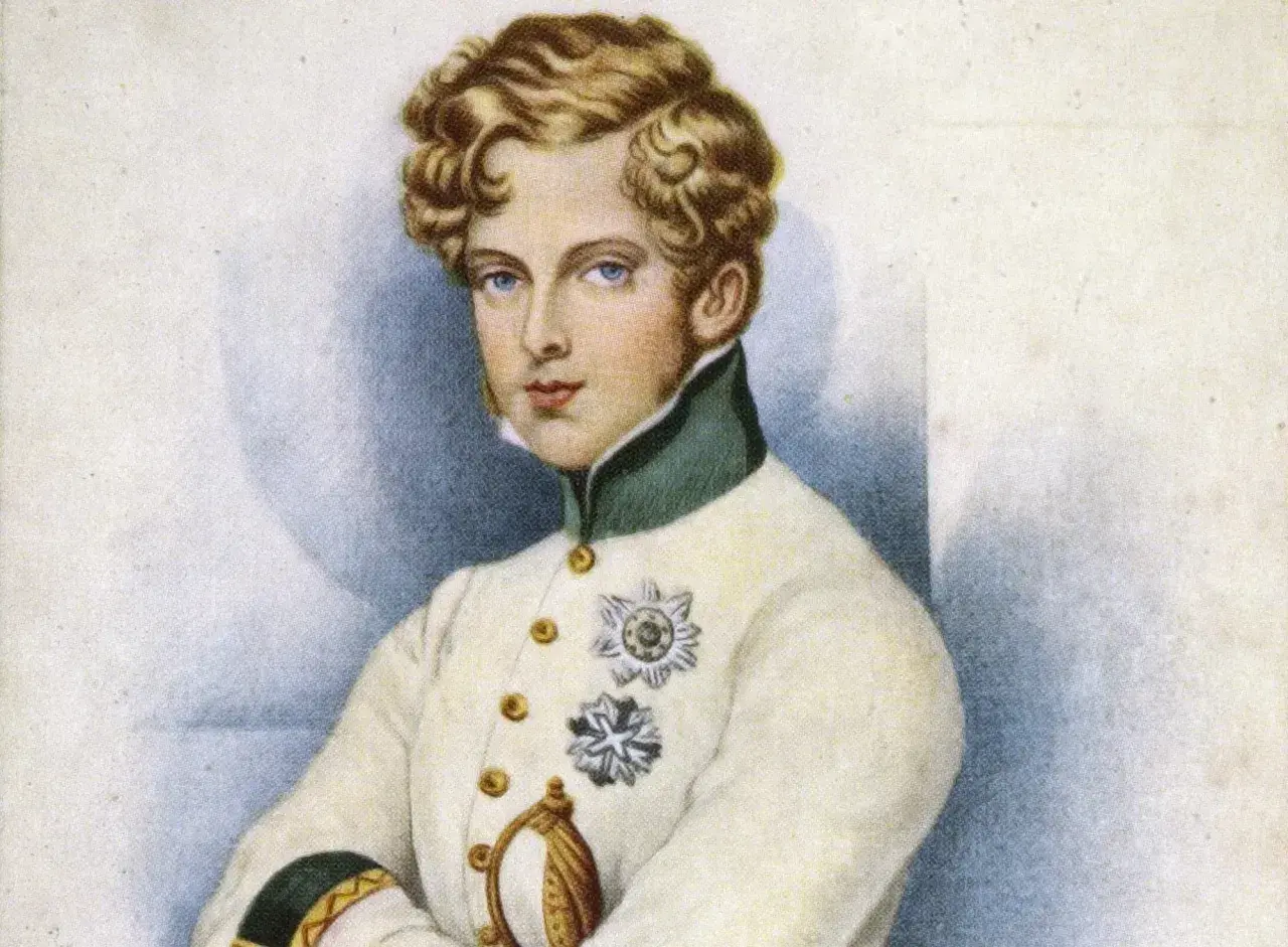 Portrait du jeune roi de Rome Bonaparte, fils de Napoléon Ier, dans un uniforme orné de décorations.