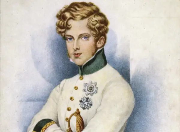 Portrait du jeune roi de Rome Bonaparte, fils de Napoléon Ier, dans un uniforme orné de décorations.