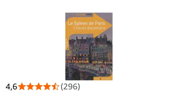 Couverture du "Spleen de Paris" de Baudelaire, illustrant une scène nocturne parisienne. Un résumé de l'œuvre.